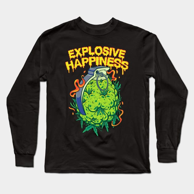 explosive happiness Long Sleeve T-Shirt by Behold Design Supply